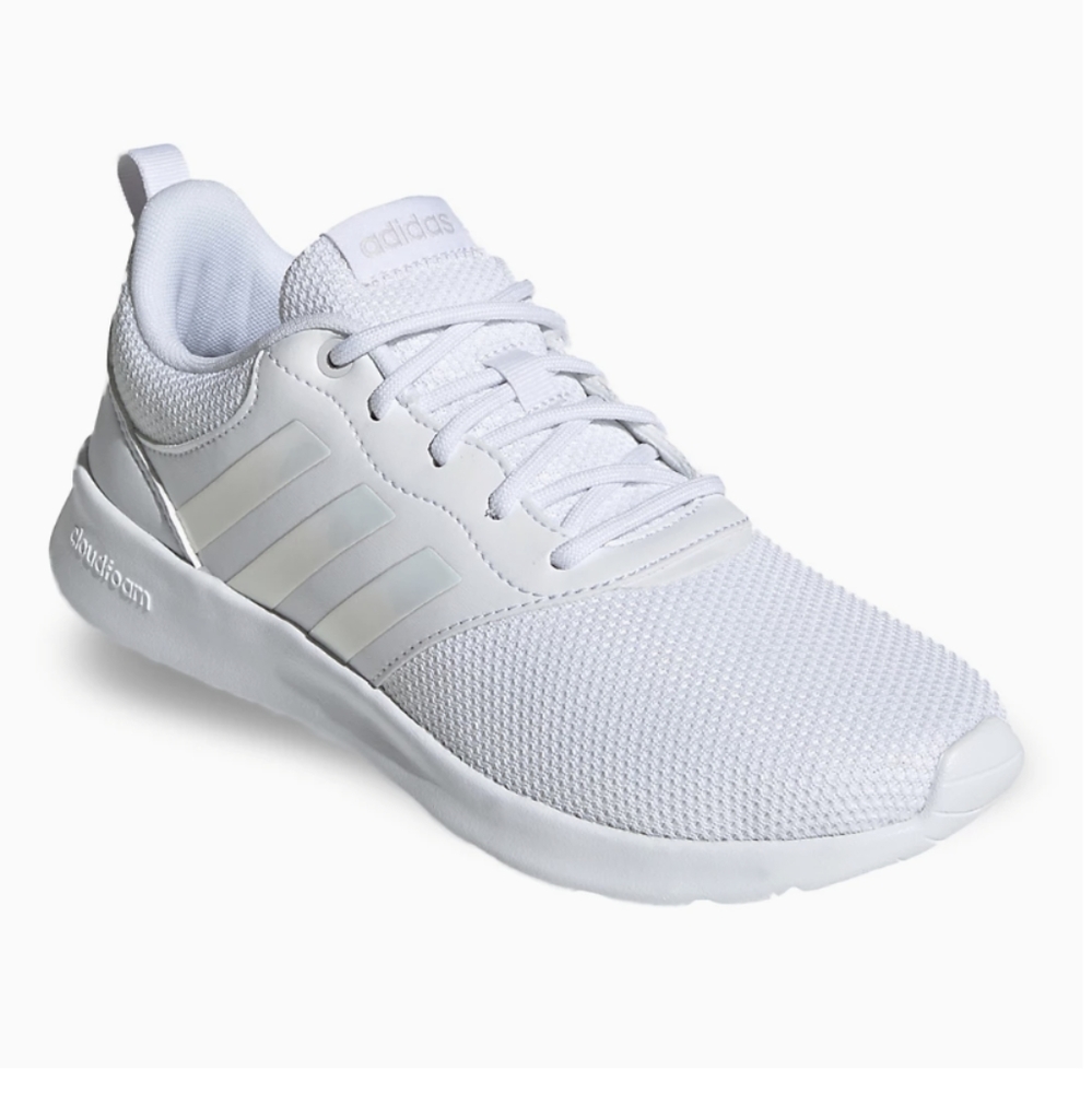 White Adidas QT RACER 2.0